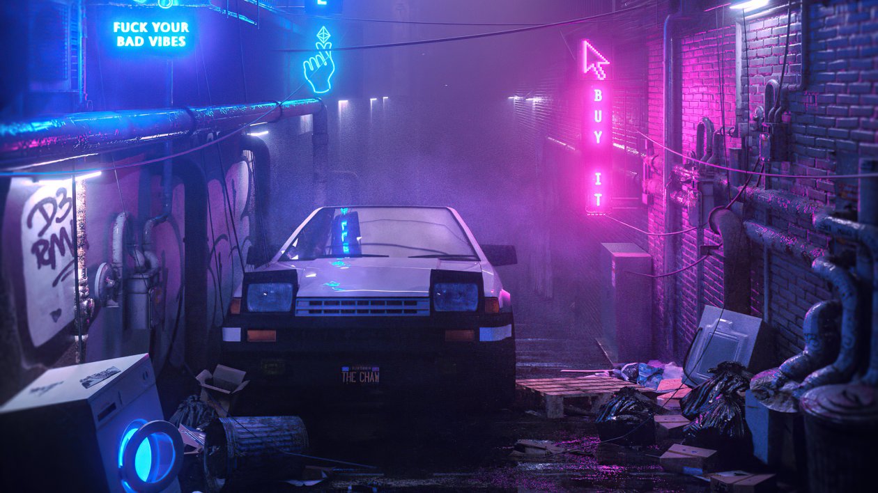 Neon Night Pop Up Headlights 5k