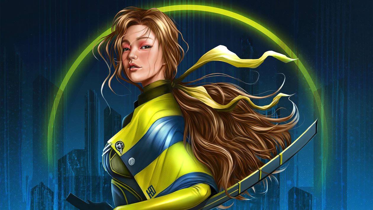 Deep Blue Girl 4k