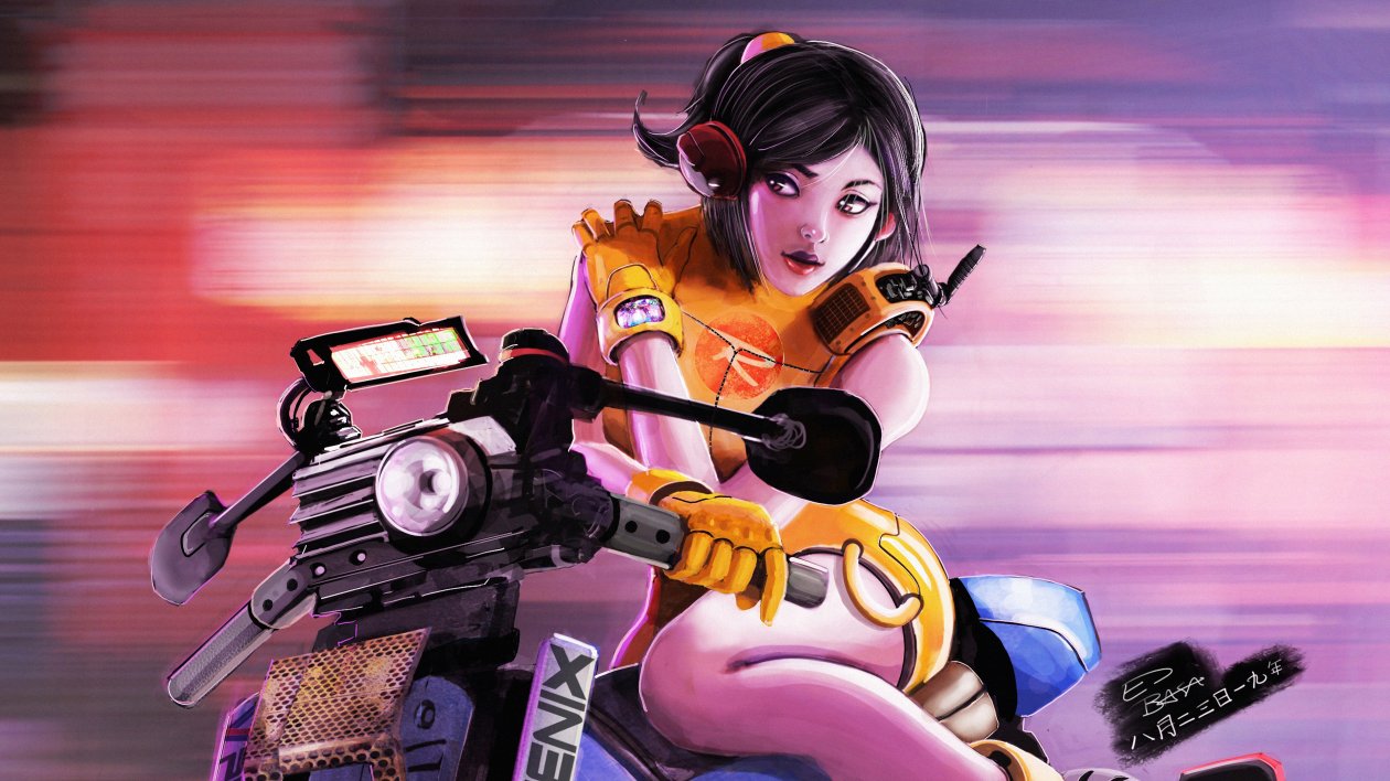 Urban Scooter Girl 4k