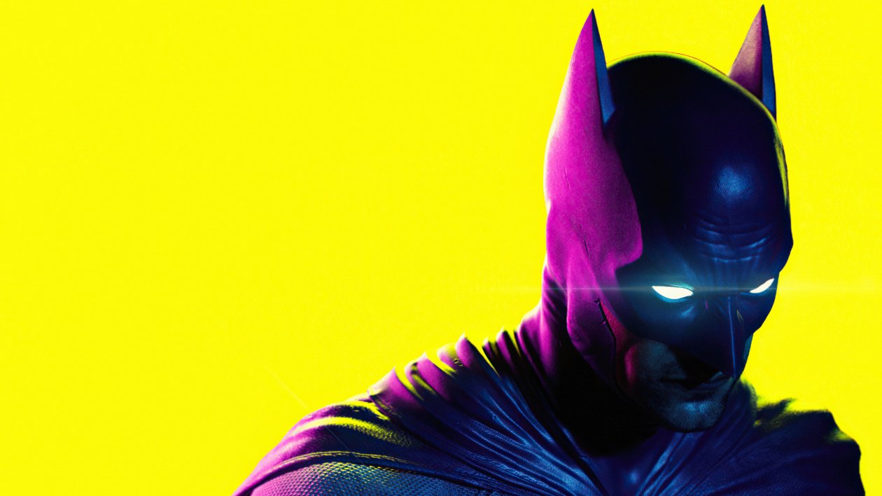 Batman Neon Glow 4k