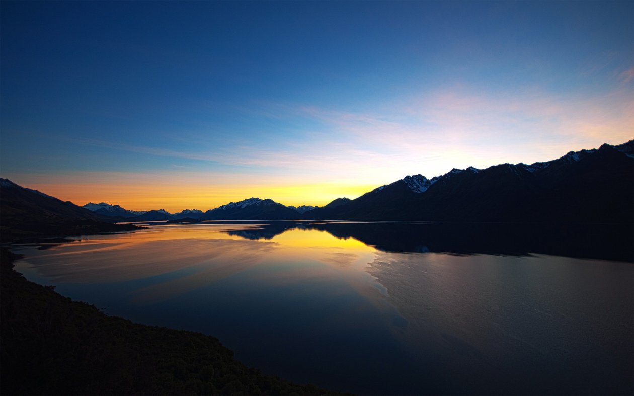 Lake Amazing Sunset