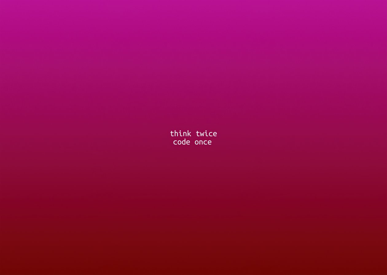 Think Twice Code Once 5k