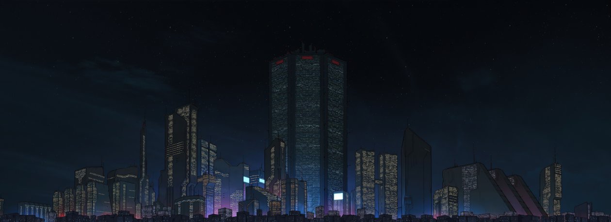 Cyberpunk City Buildings 5k