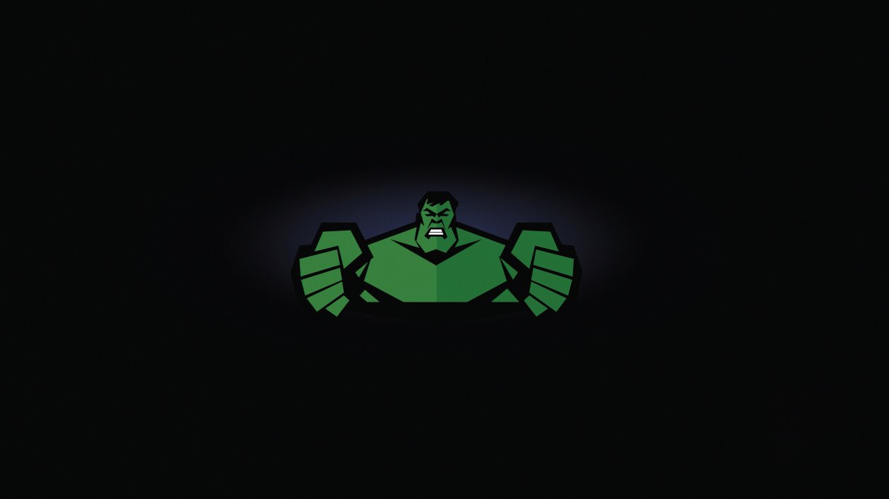 Hulk Flat Design Minimal 5k