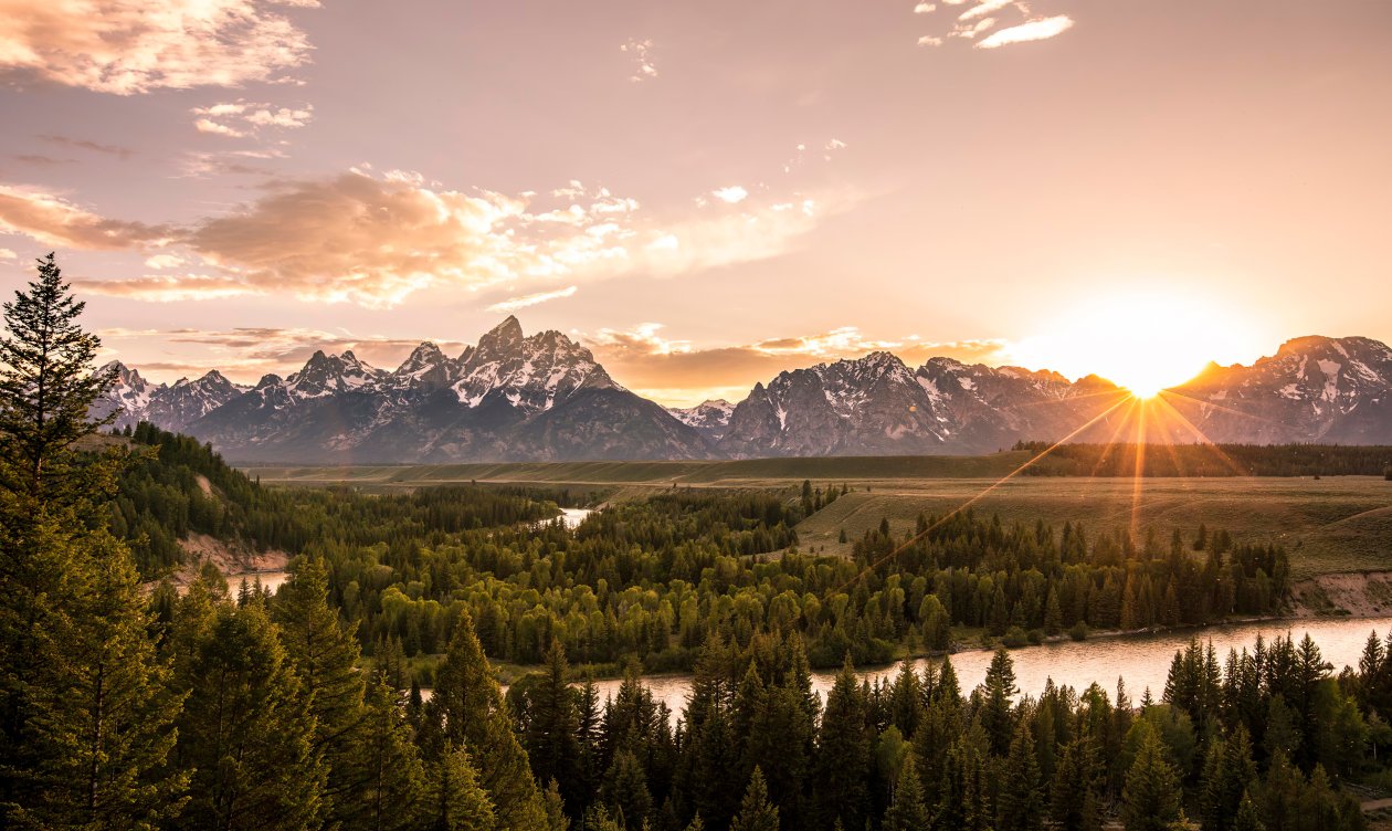 Grand Tetons Landscape 4k