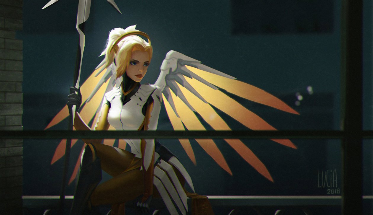 Mercy Overwatch Game Art 4k