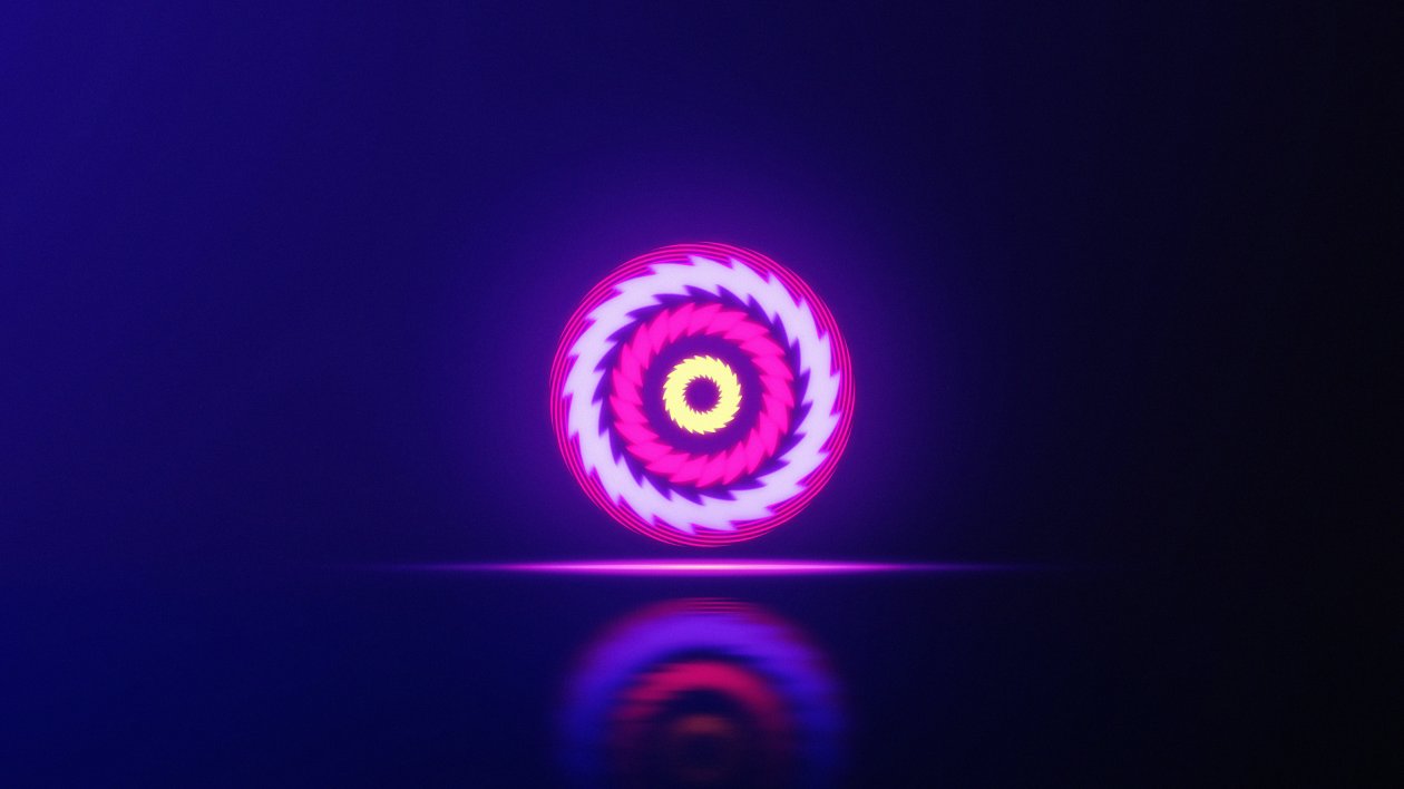 Neon Sphere Abstract 4k