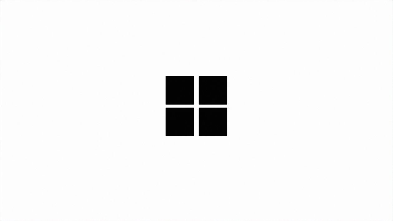 Minimalistic Windows Logo White 4k