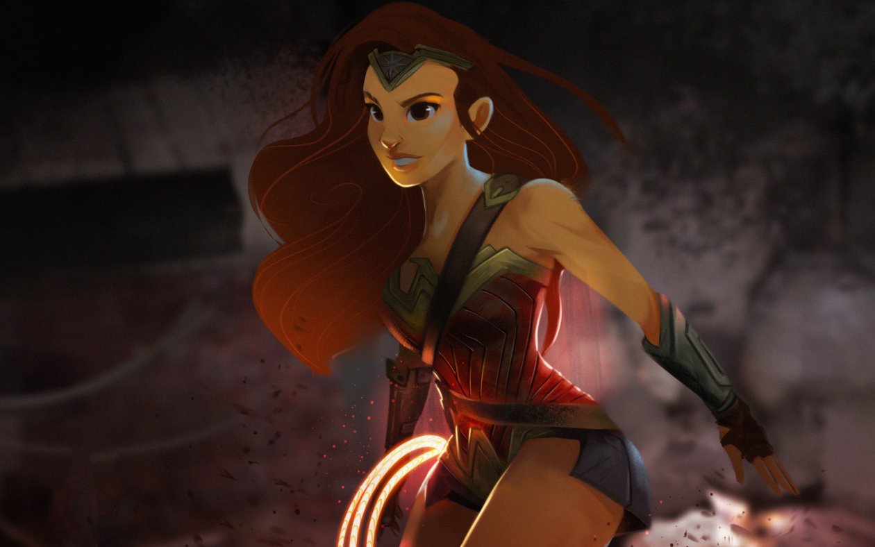 Wonder Woman Cartoon Arts
