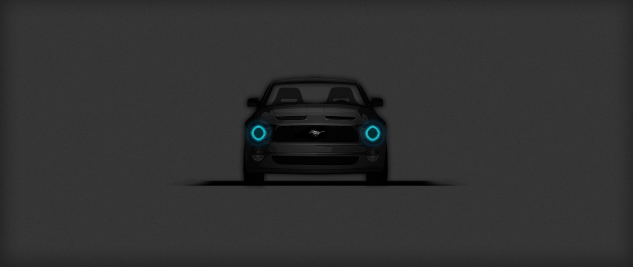Ford Mustang Minimalistic Dark