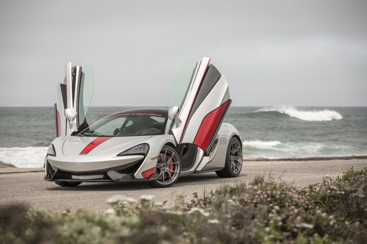Custom Gray McLaren 570S With Vertical Doors