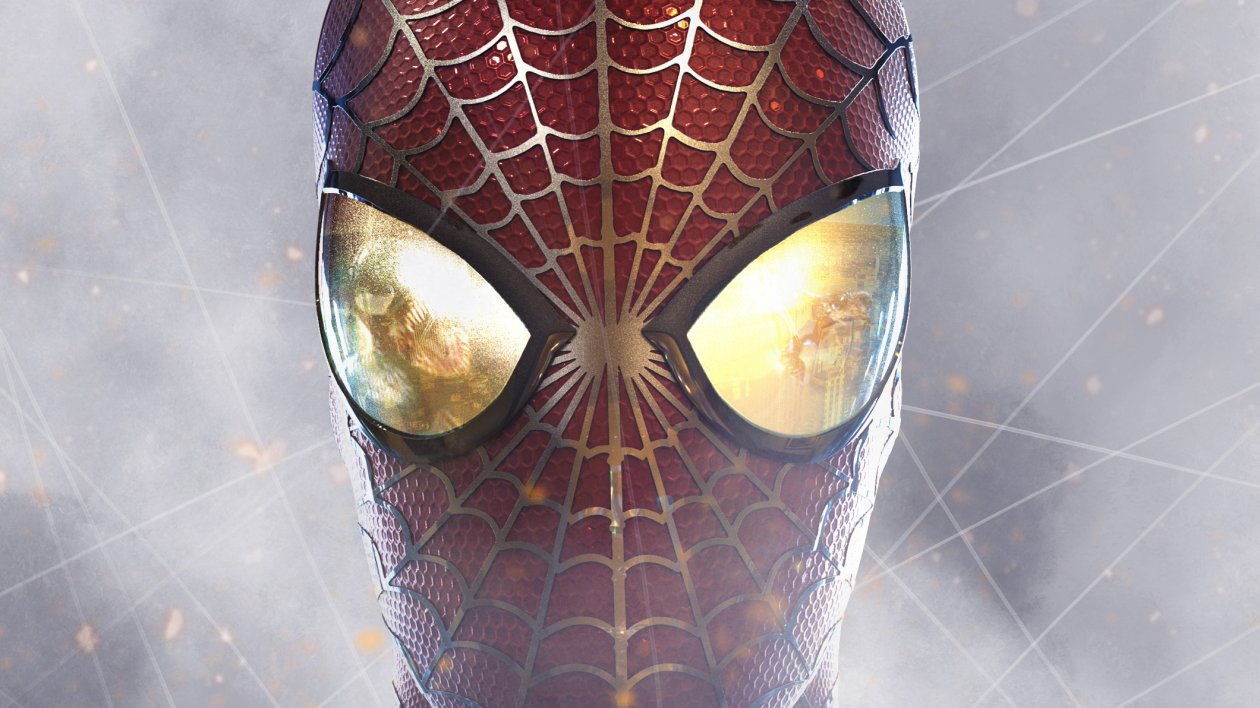 Spiderman Closeup Digital Art