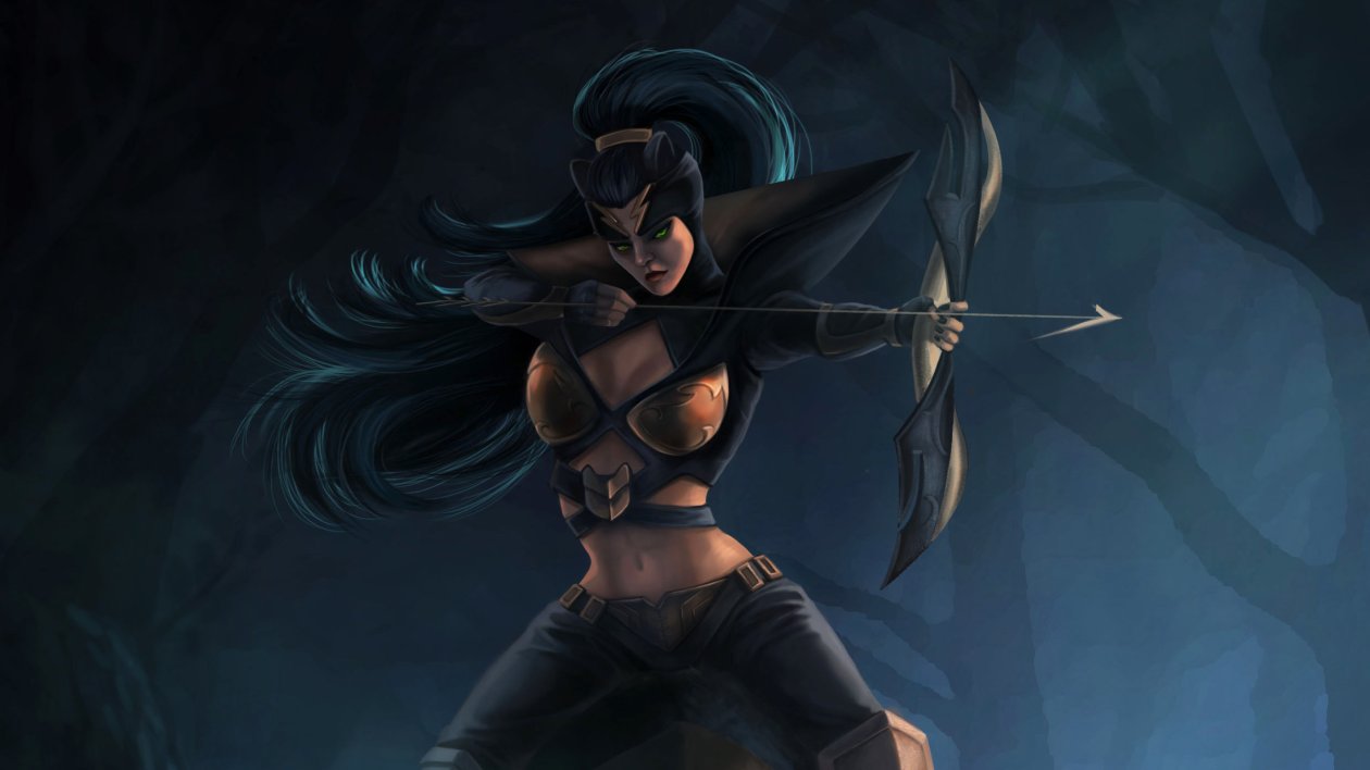 Warrior Girl With Archer Arrow