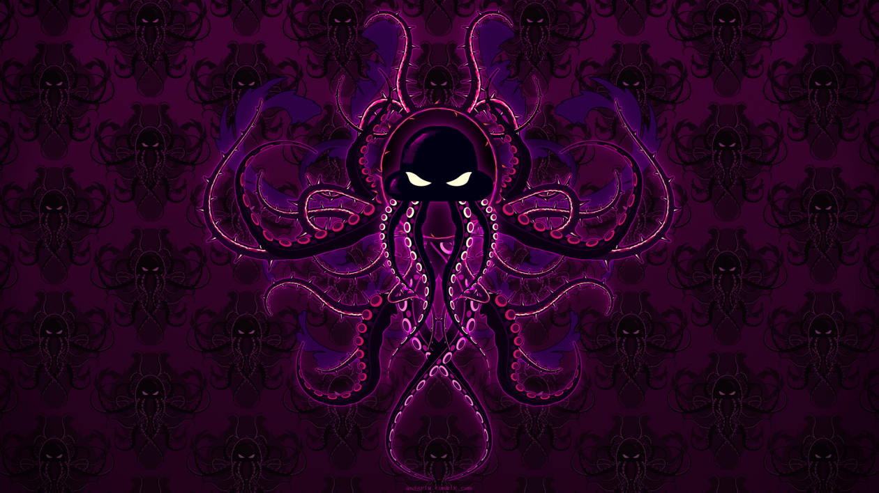 Purple Octopus Art