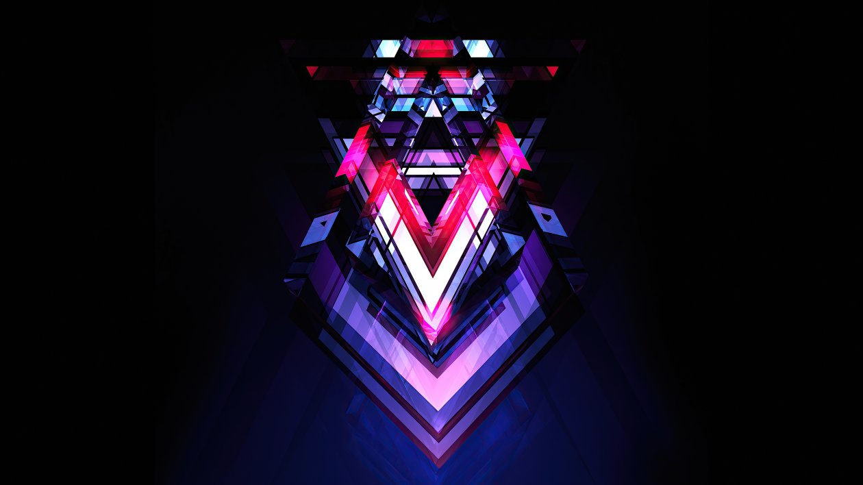 Meta Abstract Shapes 4k
