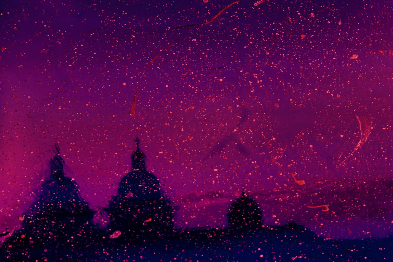 Neon Skyline Abstract 5k