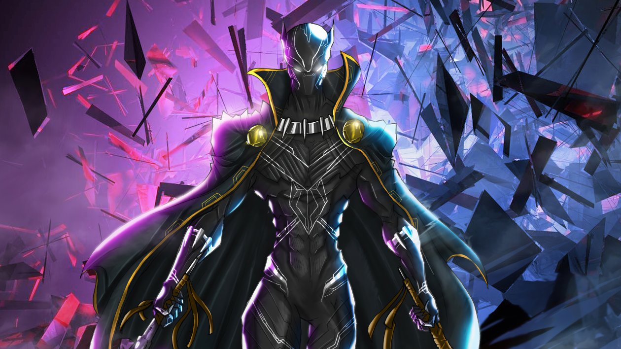 Black Panther Digital Art 5k