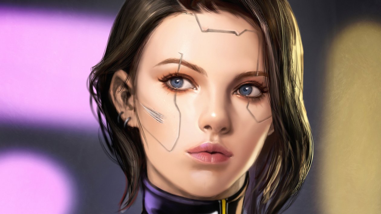Cyberpunk Cool Girl 4k