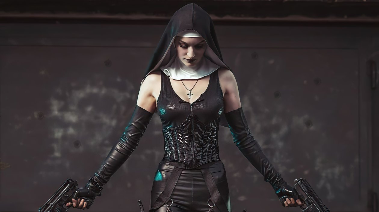 Nun With Guns Hitman