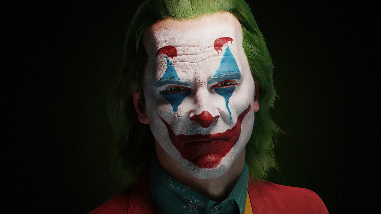 Joker Closeup 4k Artwork