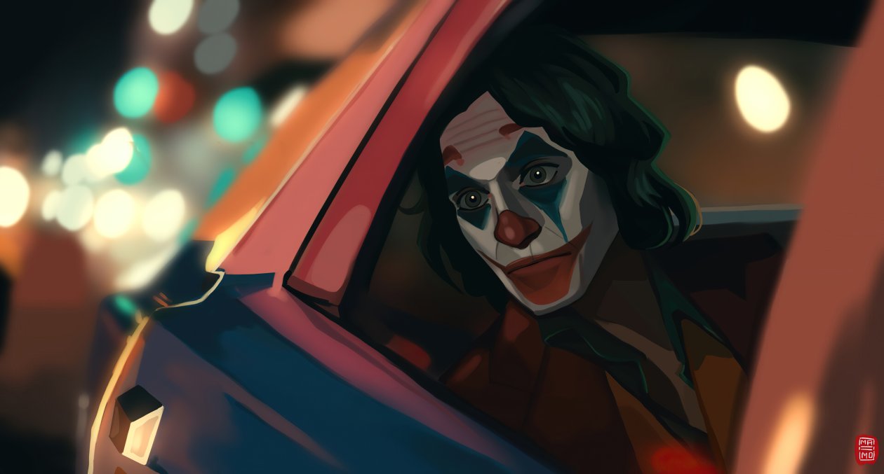 Joker In Car 4k
