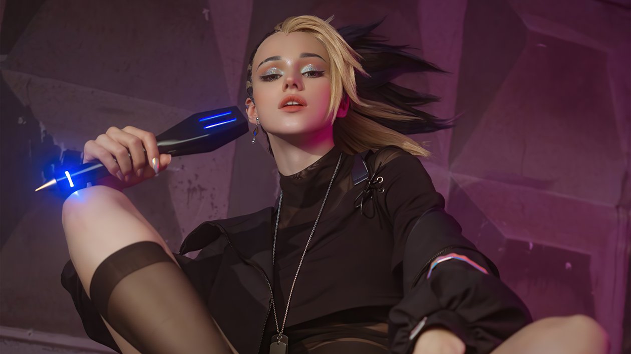 Akali Kda Girl Cosplay 4k