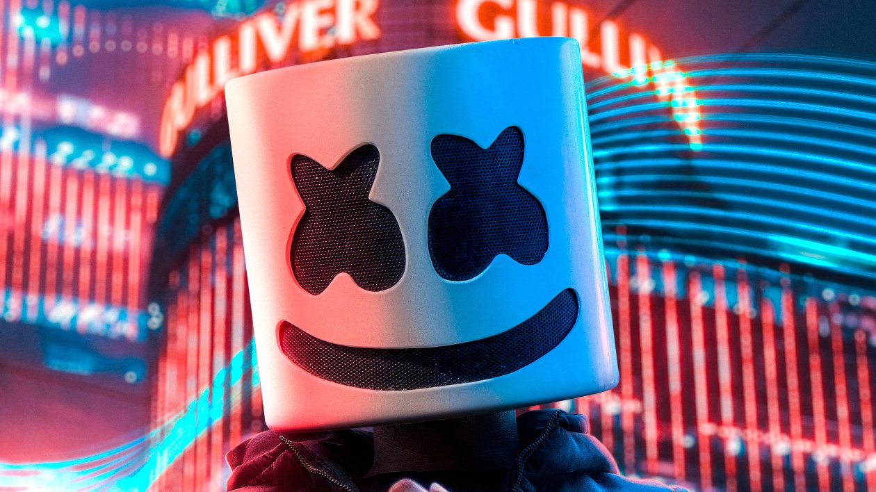 Marshmello Alone In City 4k
