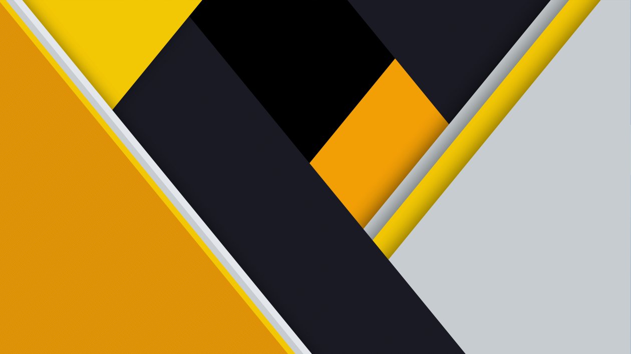 Yellow Material Design Abstract 8k