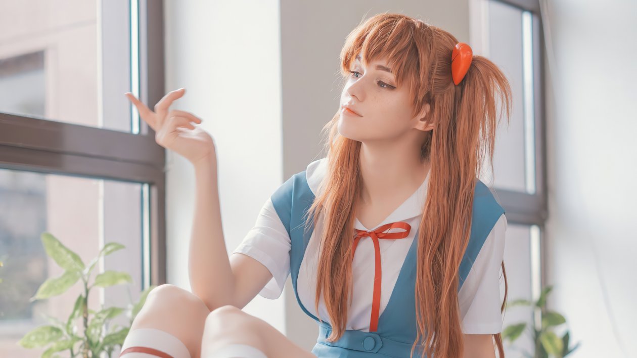 Asuka Evangelion Cosplay 4k