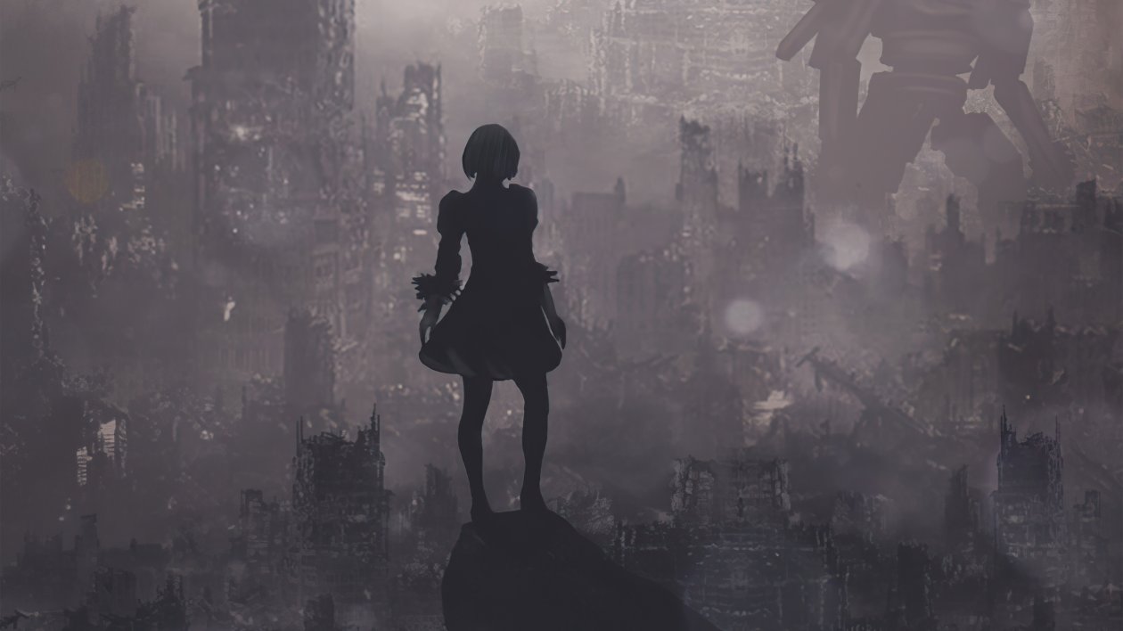 Nier Automata World Collapsing 4k