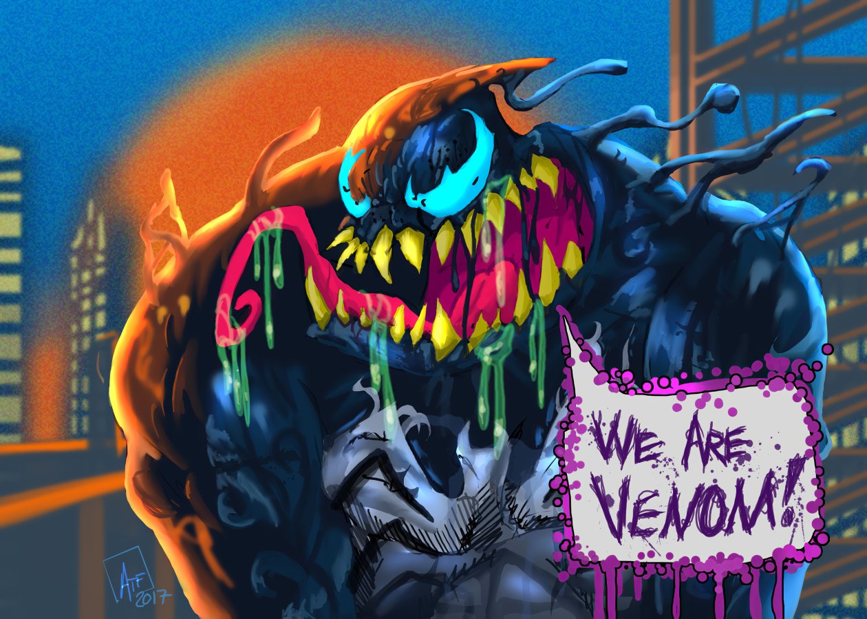Venom Colorful Art 4k