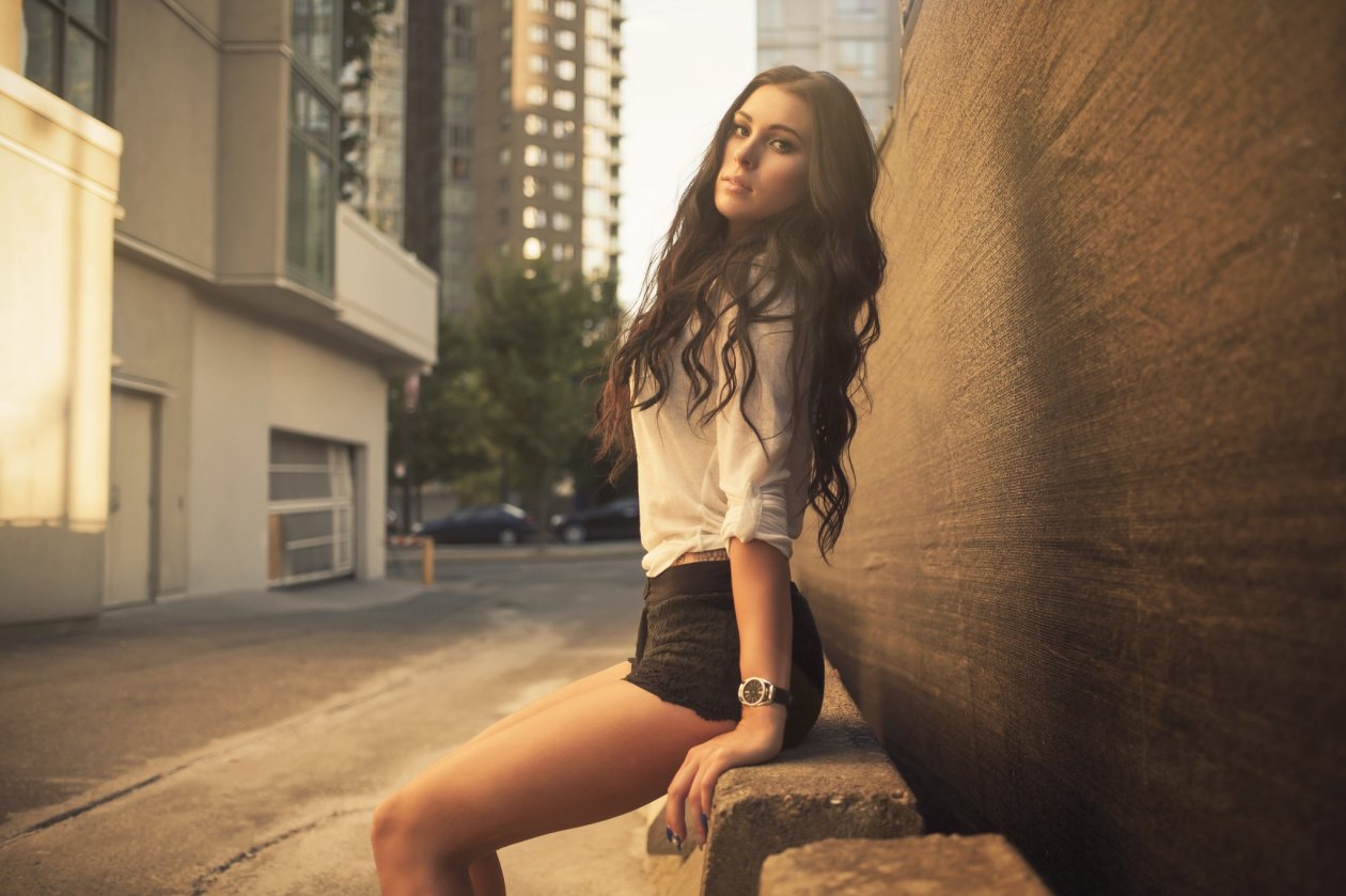 Beautiful Brunette Girl Photography