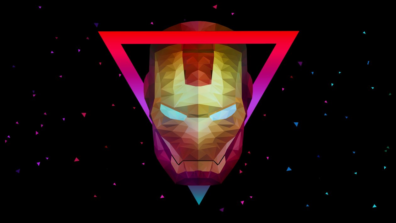 Low Poly Art Ironman