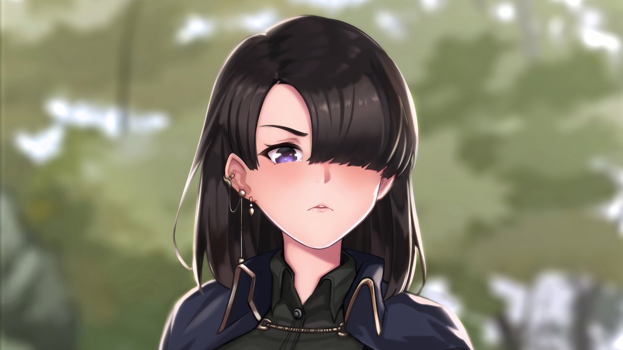 Anime Girl With Message 4k
