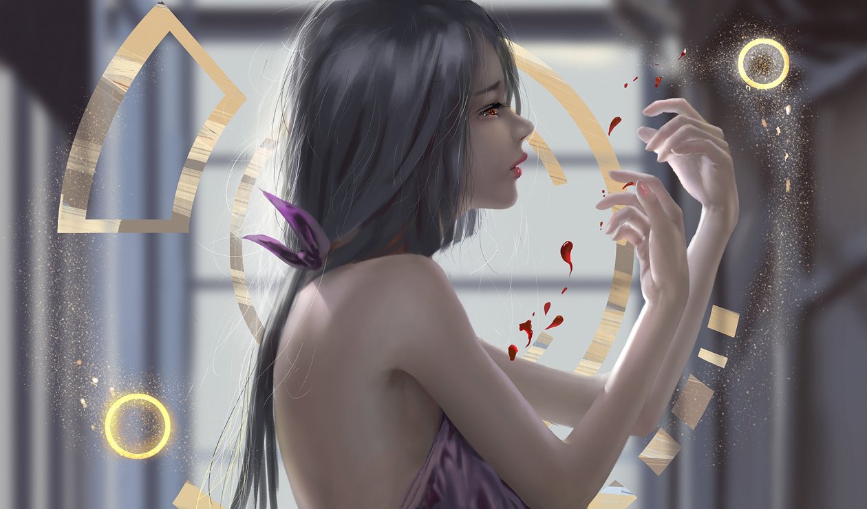 Anime Girl Red Eyes