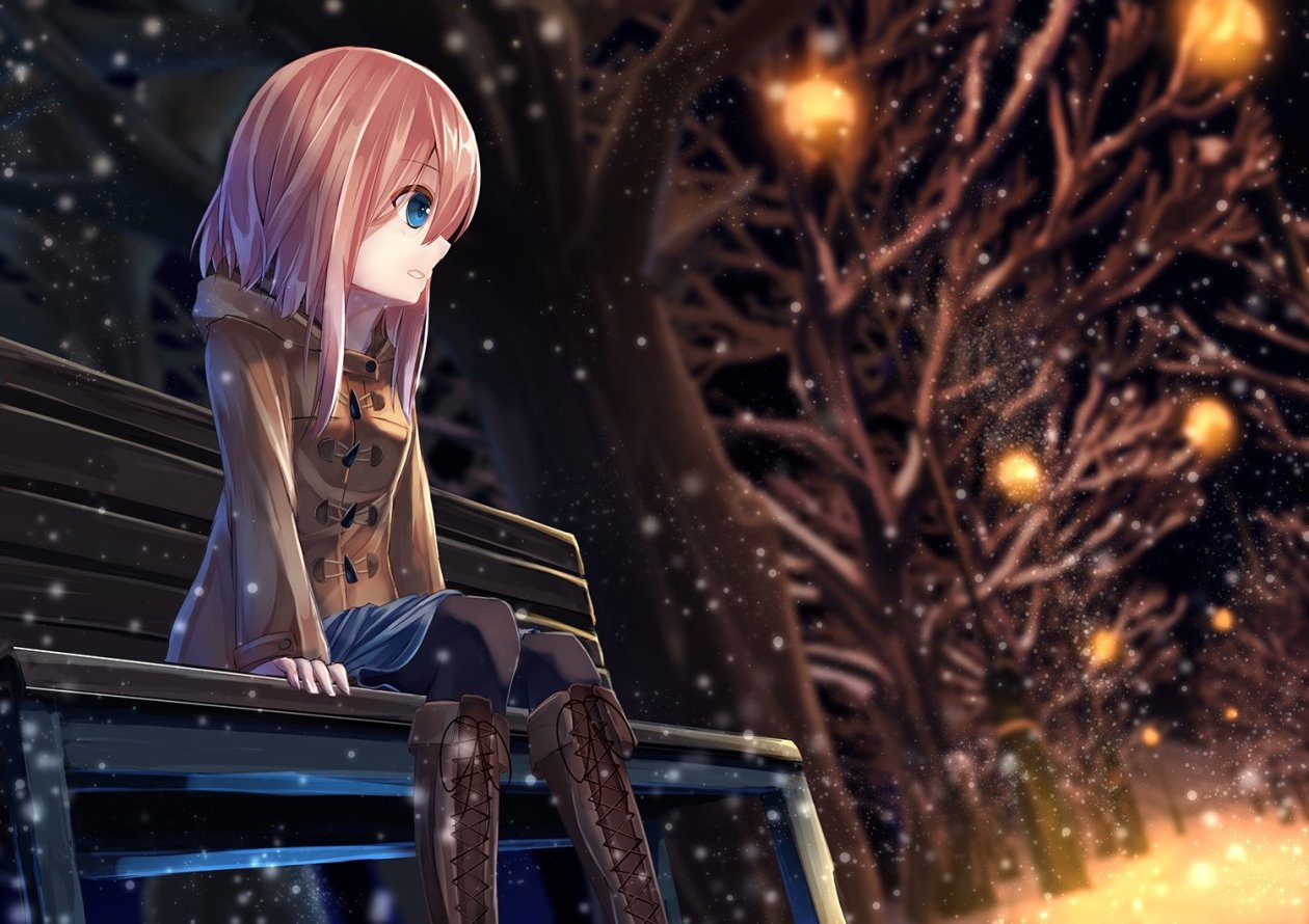 Anime Girl Alone