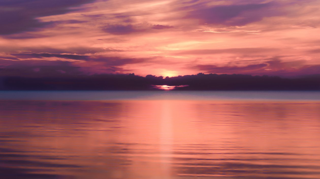 Clouds Sunset Sea