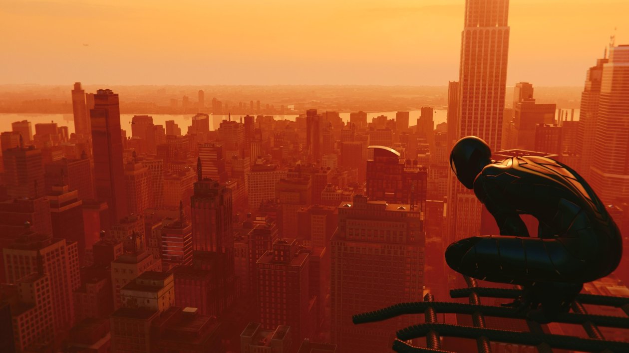 Spiderman Over The City