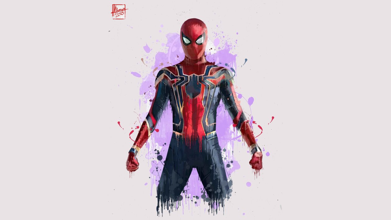 Spiderman In Avengers Infinity War 2018 Artwork