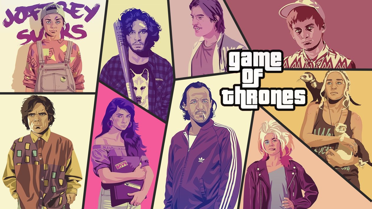 Game Of Thrones Poster Like GTA 5