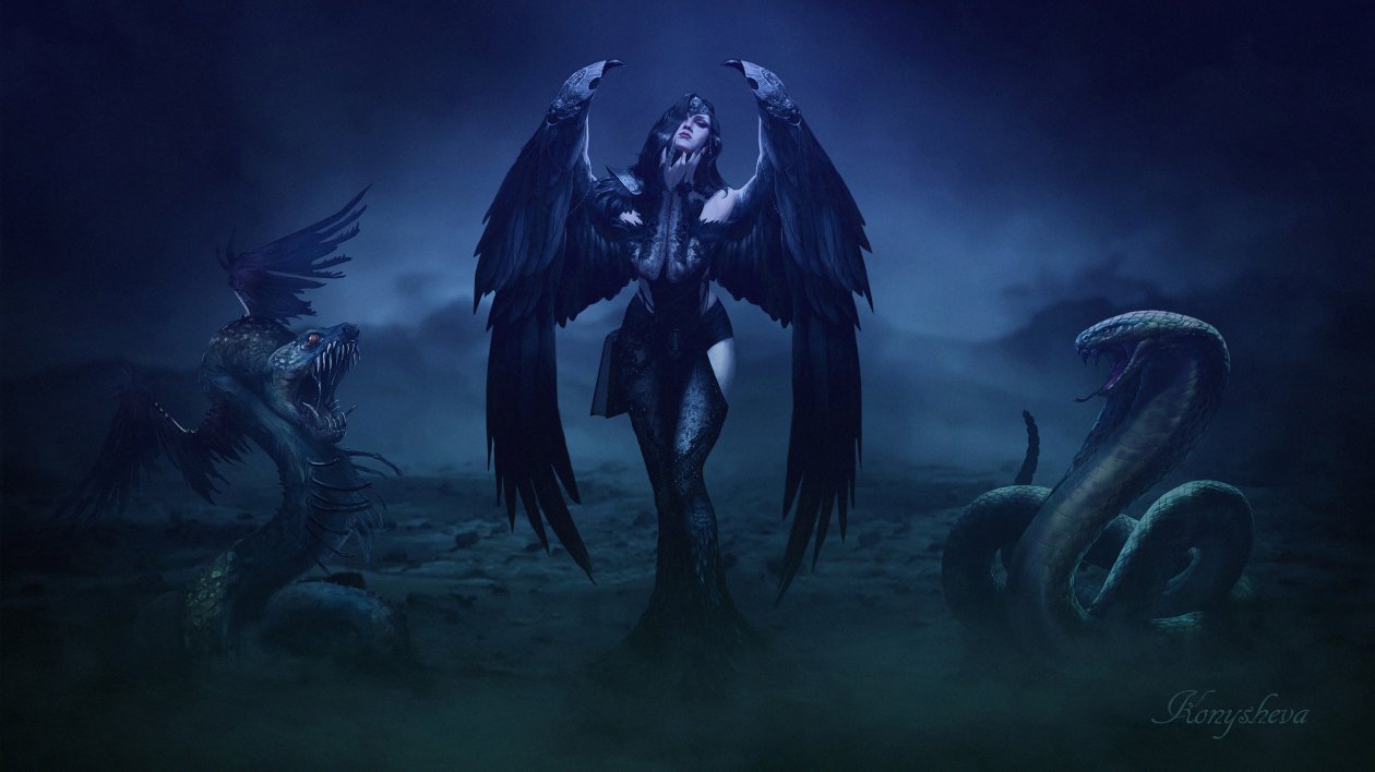 Gothic Angel 4k