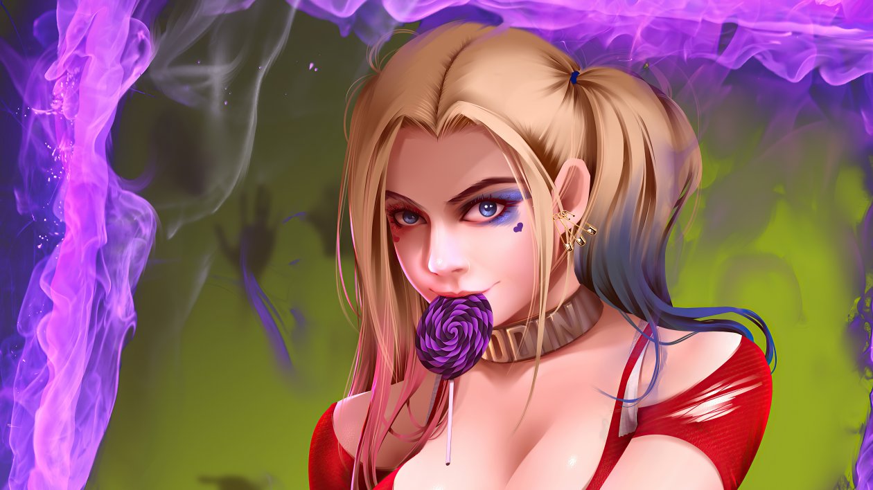 Harley Quinn Candy 4k