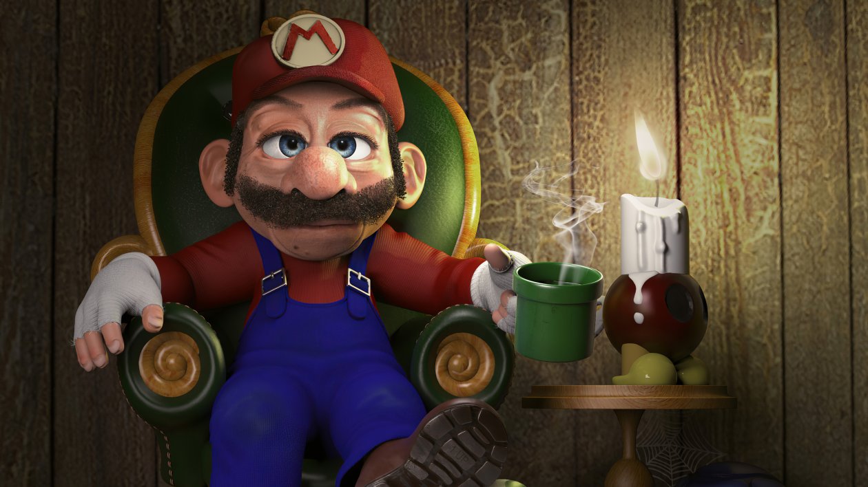 Retired Super Mario 4k