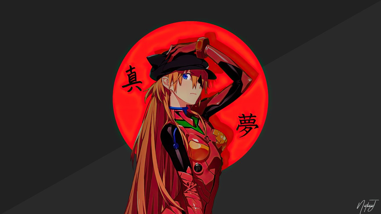Asuka Langley Soryu Minimal 4k