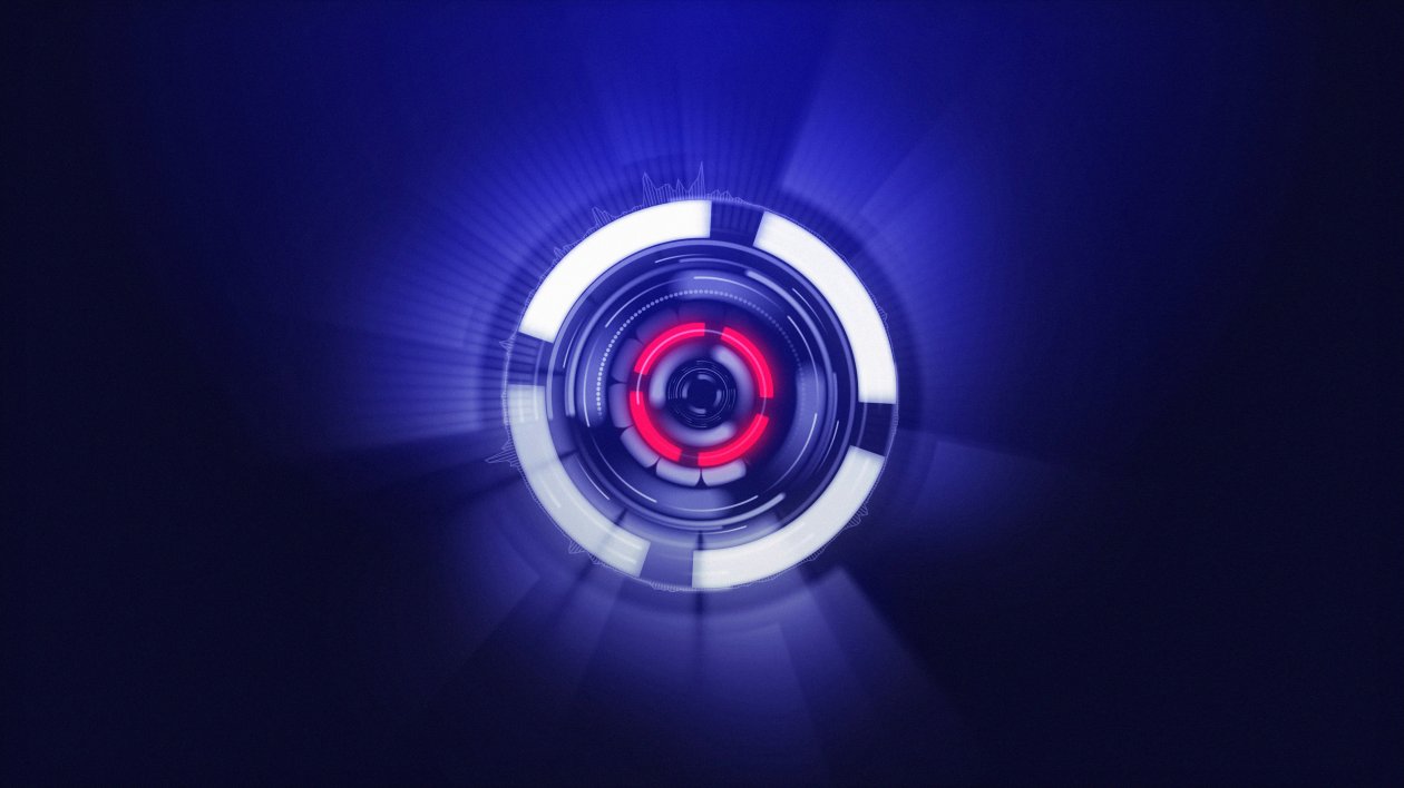 Neon Sphere Red Blue Purple 4k
