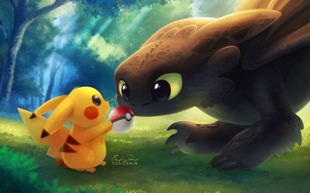 Pikachu With Pokeball Toothless