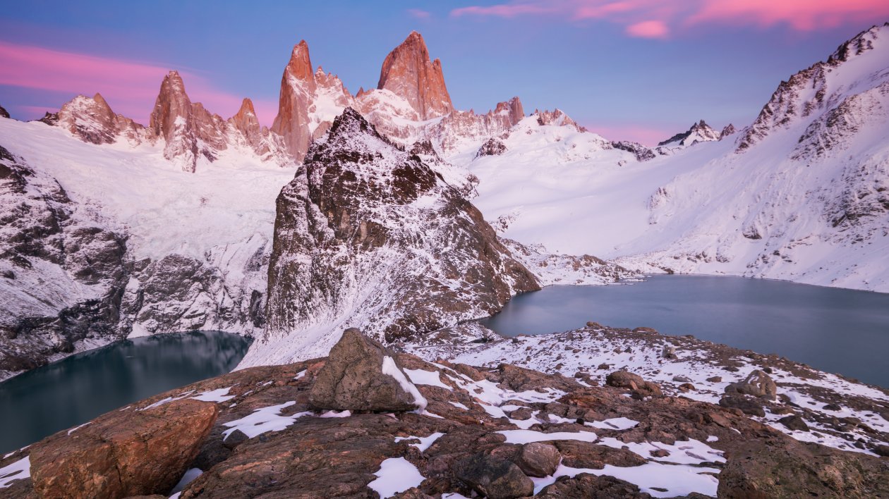 Snowy Mountains 4k