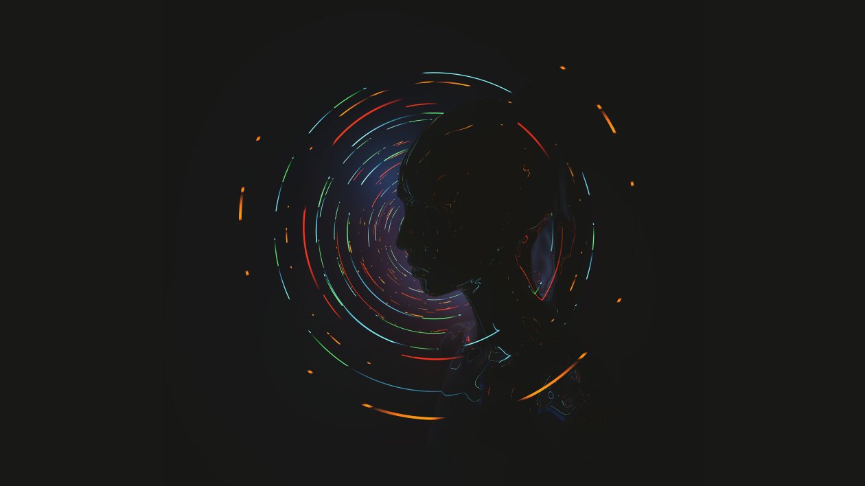 Artistic Abstract Face Silhouette 4k