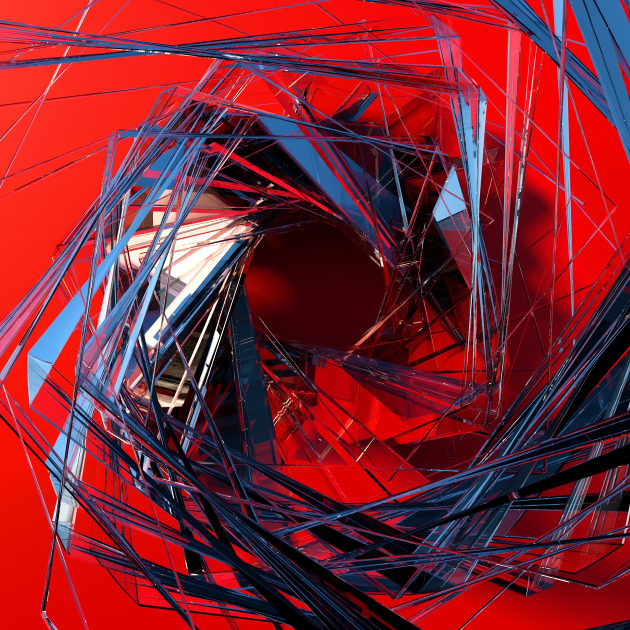 3d Glass Abstract Art