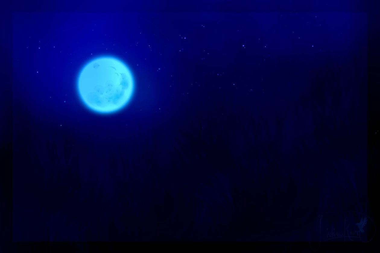 Blue Moon Dark Night